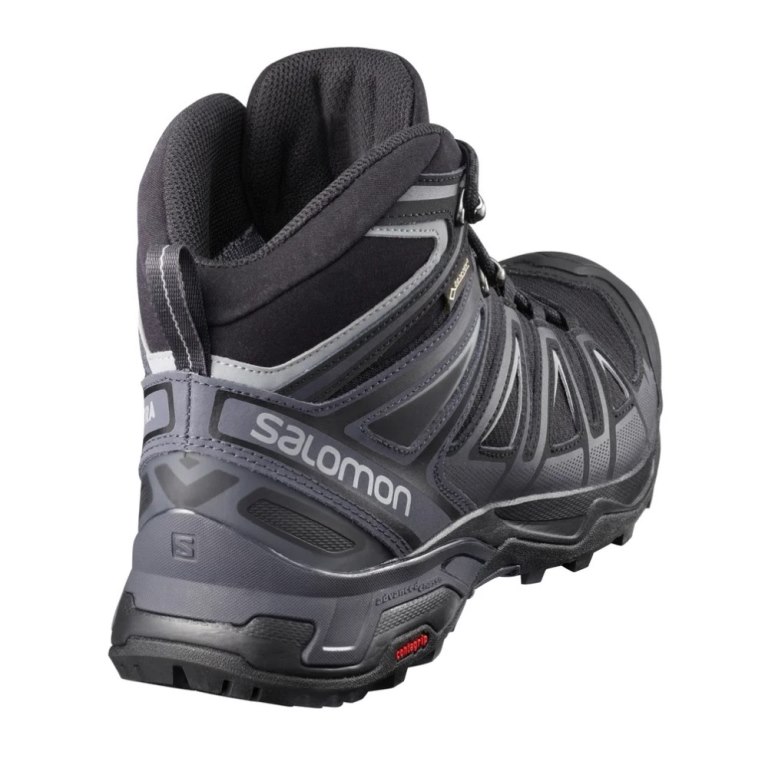 Botas Montaña Salomon X Ultra 3 Anchos Mid GTX Hombre Negros | MX GJMS986